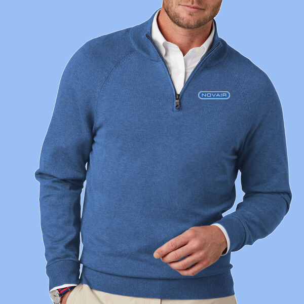 NOVAIR - Cotton Stretch 1/4 Zip Sweater Thumbnail