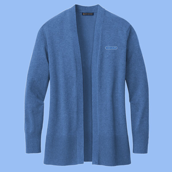 NOVAIR - Women's Cotton Stretch Long Cardigan Sweater Thumbnail