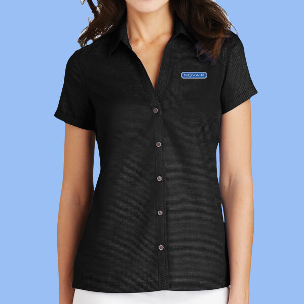NOVAIR - Ladies Textured Camp Shirt Thumbnail